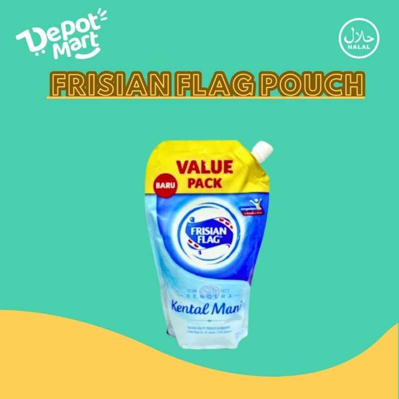 

Susu Kental Manis Bendera Pouch 545 GR Krimer Frisian Flag Depot Mart