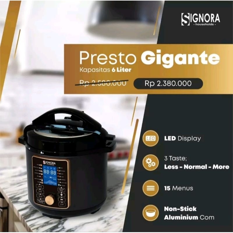 PRESTO GIGANTE SIGNORA