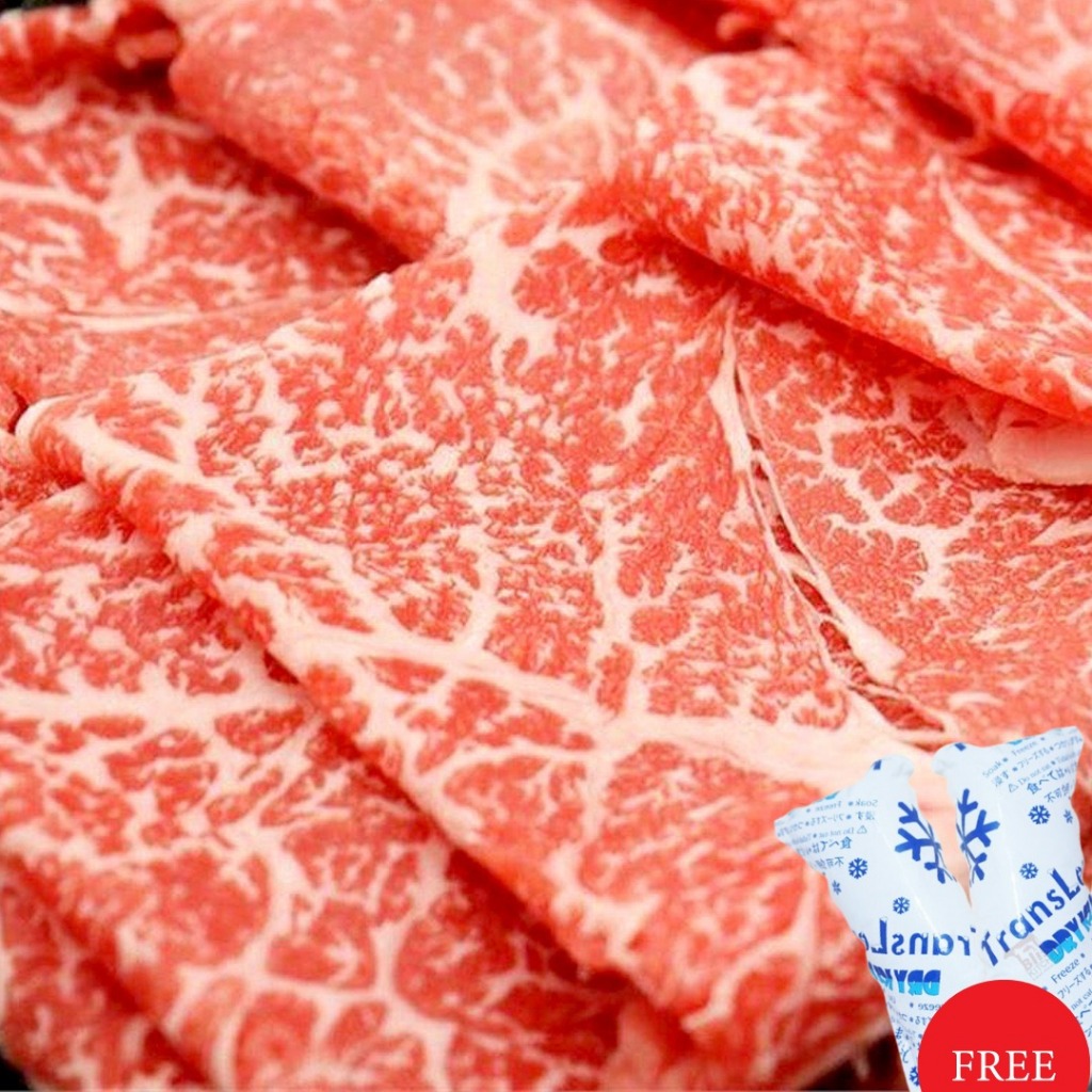 Japanese Wagyu Beef Ribeye A5 sliced 3mm 250gr