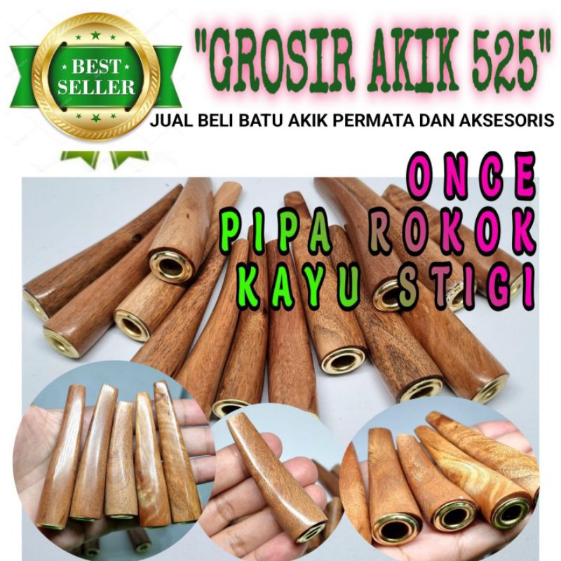 once pipa kayu stigi pendek lubang multi