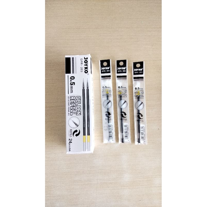

Joyko Gel Pen Refill GPR-203 Hitam 0.5 mm Isi 24pcs