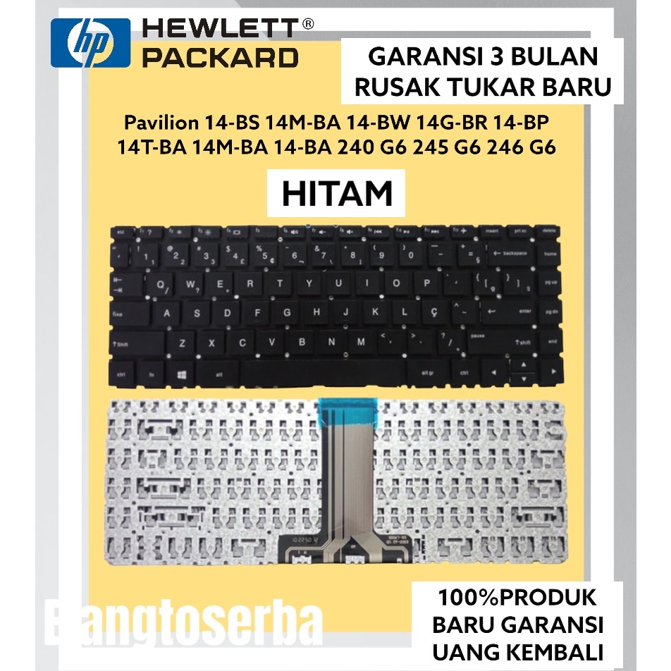 Keyboard Laptop HP 14-bw BS0XX BS013TU BS003TU 14 bw015 hp 14 bw017au 240 HPG6 14-bs001tu