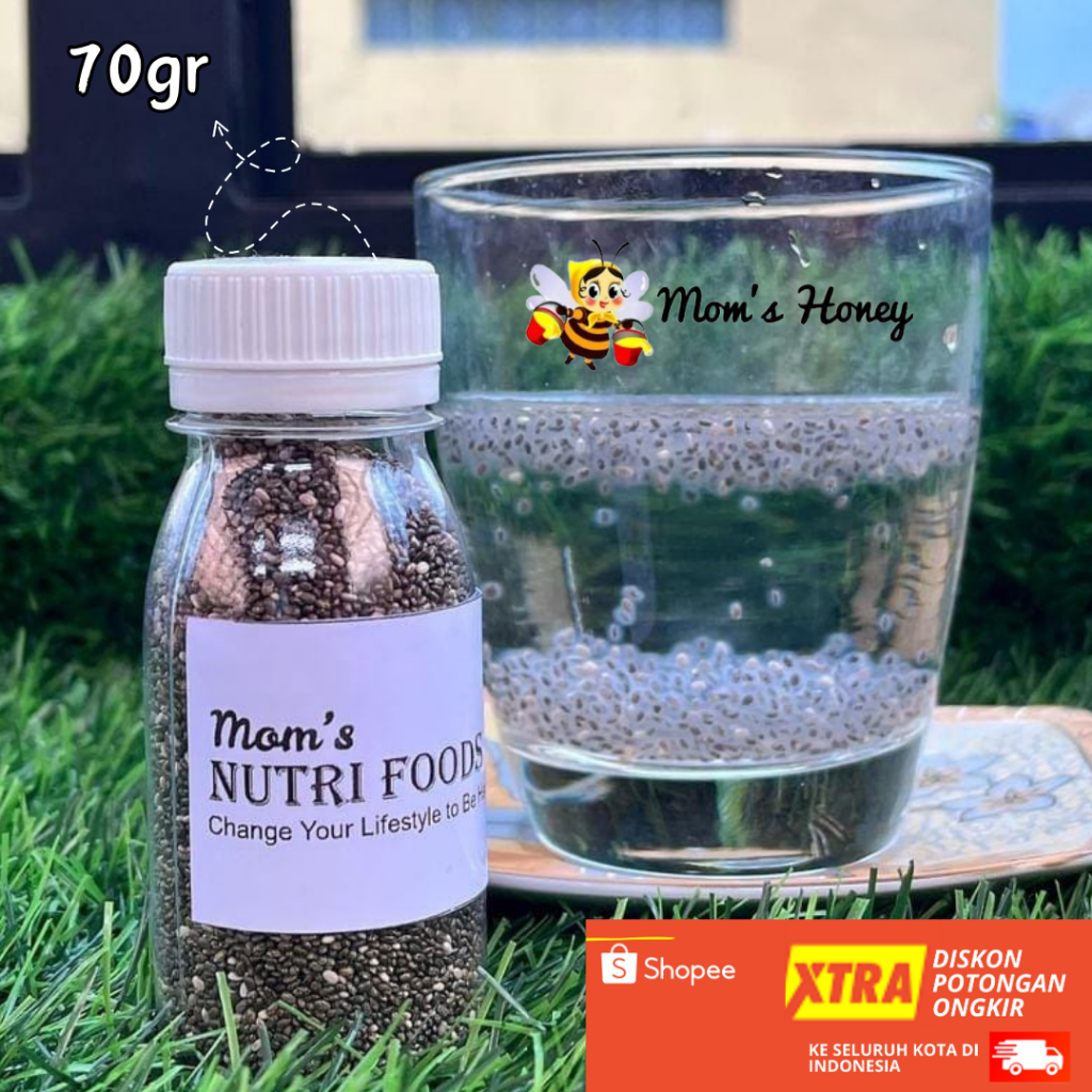 

Chia Seed Organic By Mom's Honey ukuran 70 gram (Kecil)