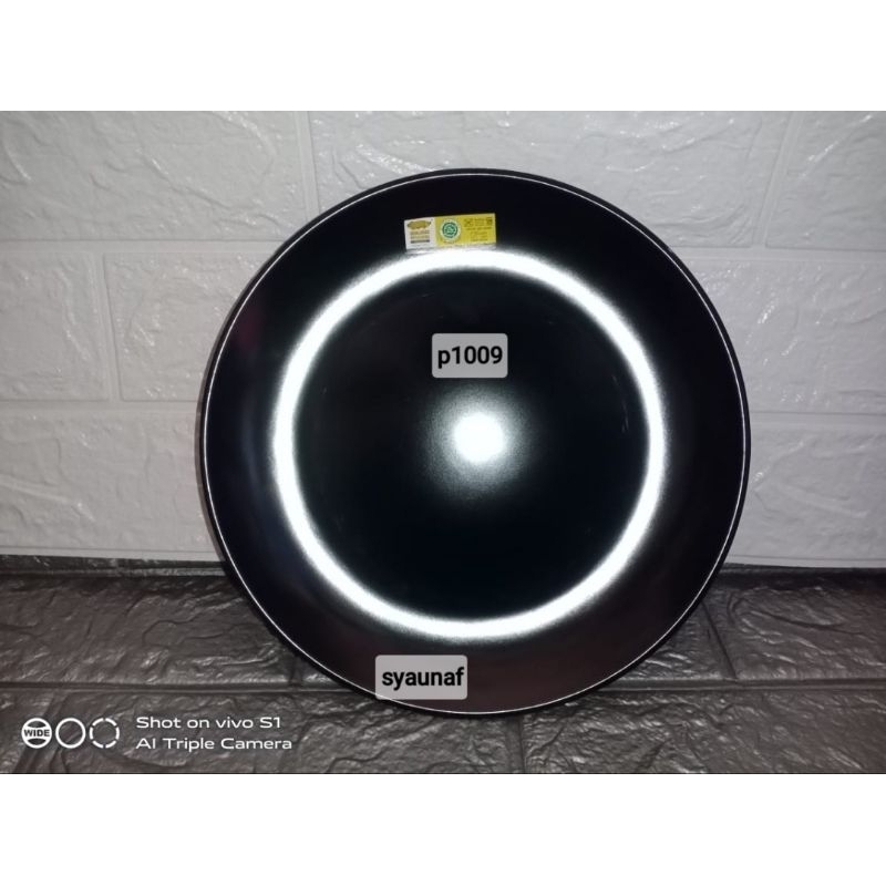 piring datar bulat golden dragon p1009 hitam