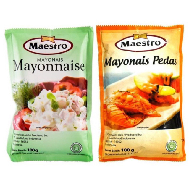 

Mayonais maestro 100gr / mayonais pedas 100gr