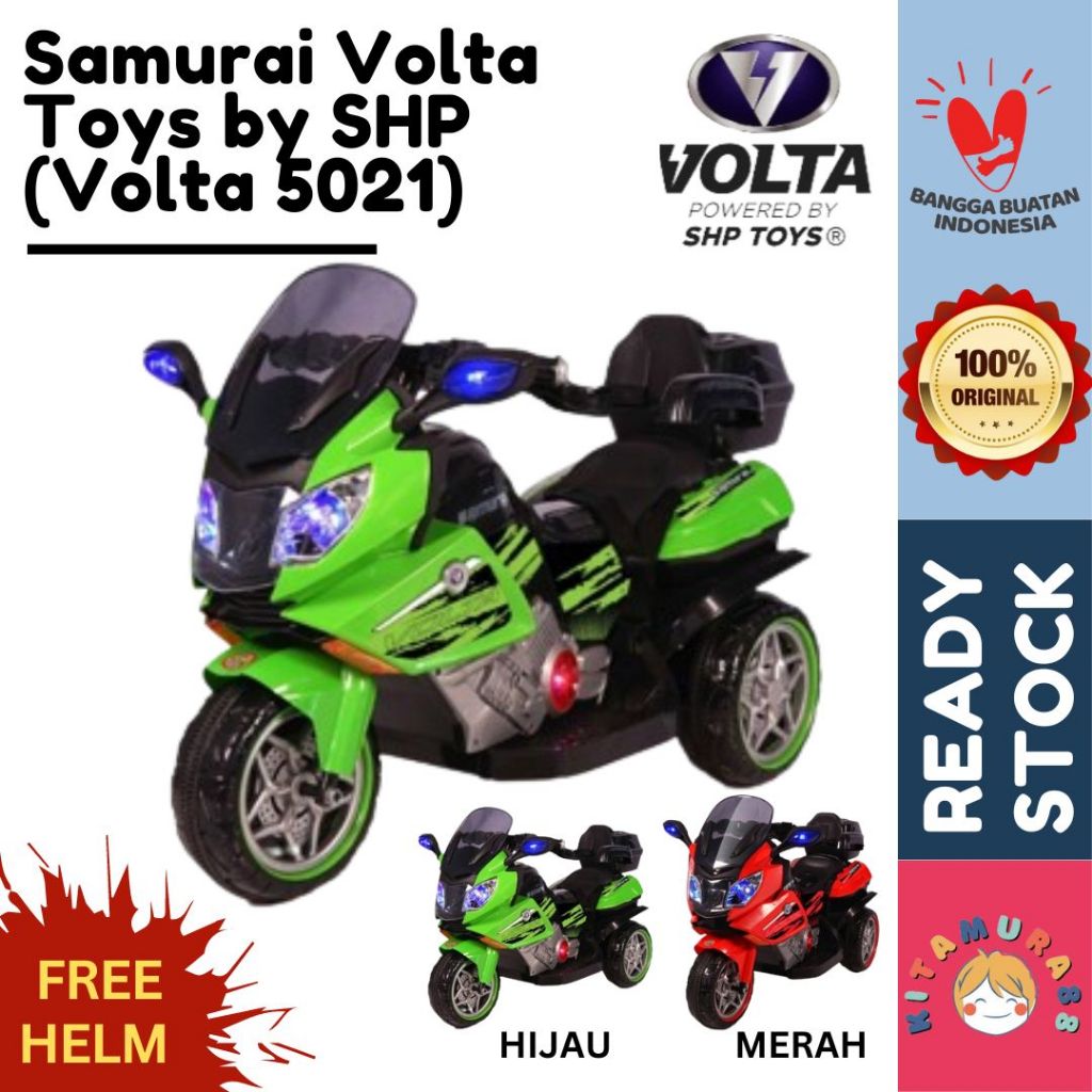 Motor Aki anak Volta Samurai 5021 SHP Toys Mainan Anak Keren