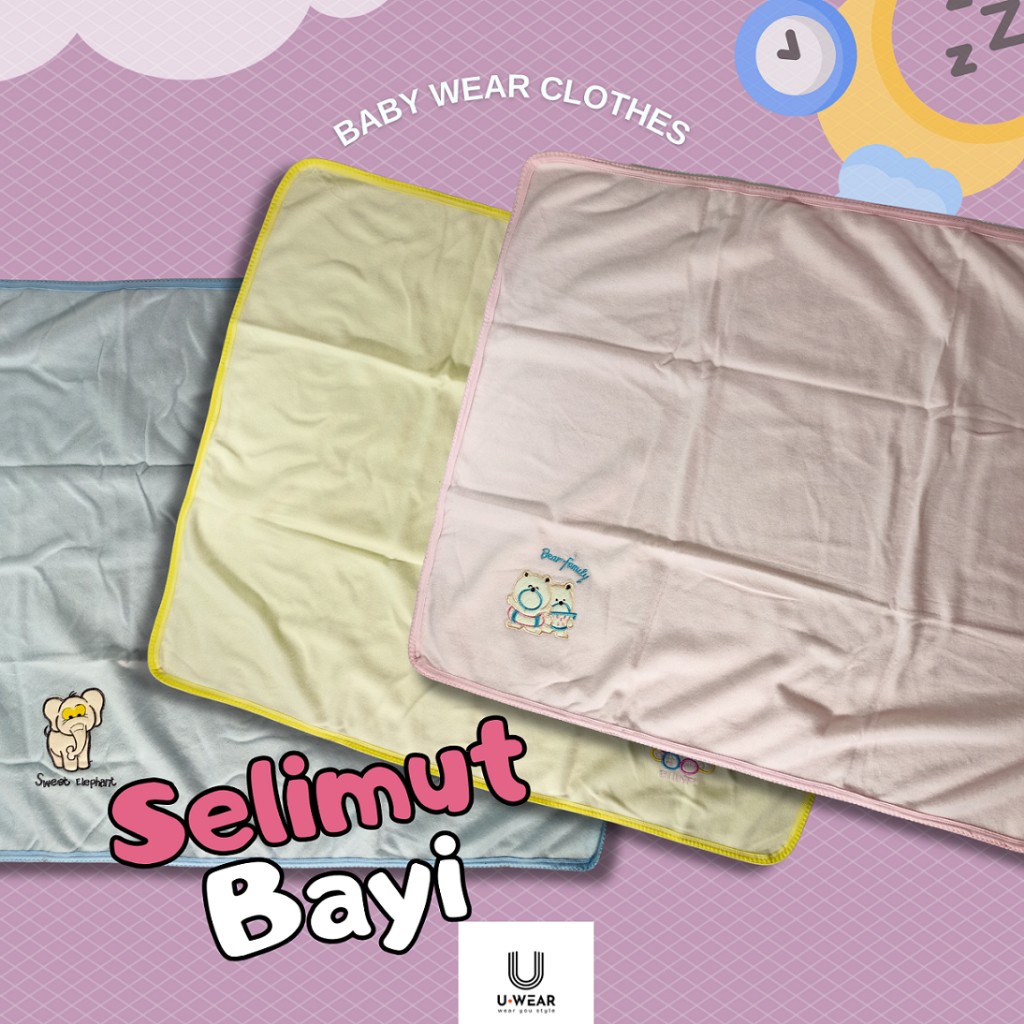 Selimut Bayi Polos bahan lembut SNI