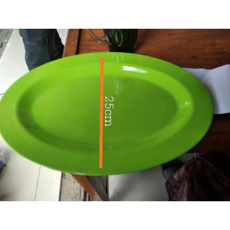 PIRING MELAMIN OVAL BESAR/PIRING SAJI MELAMIN/PIRING MELAMIN SINGA_SINGI