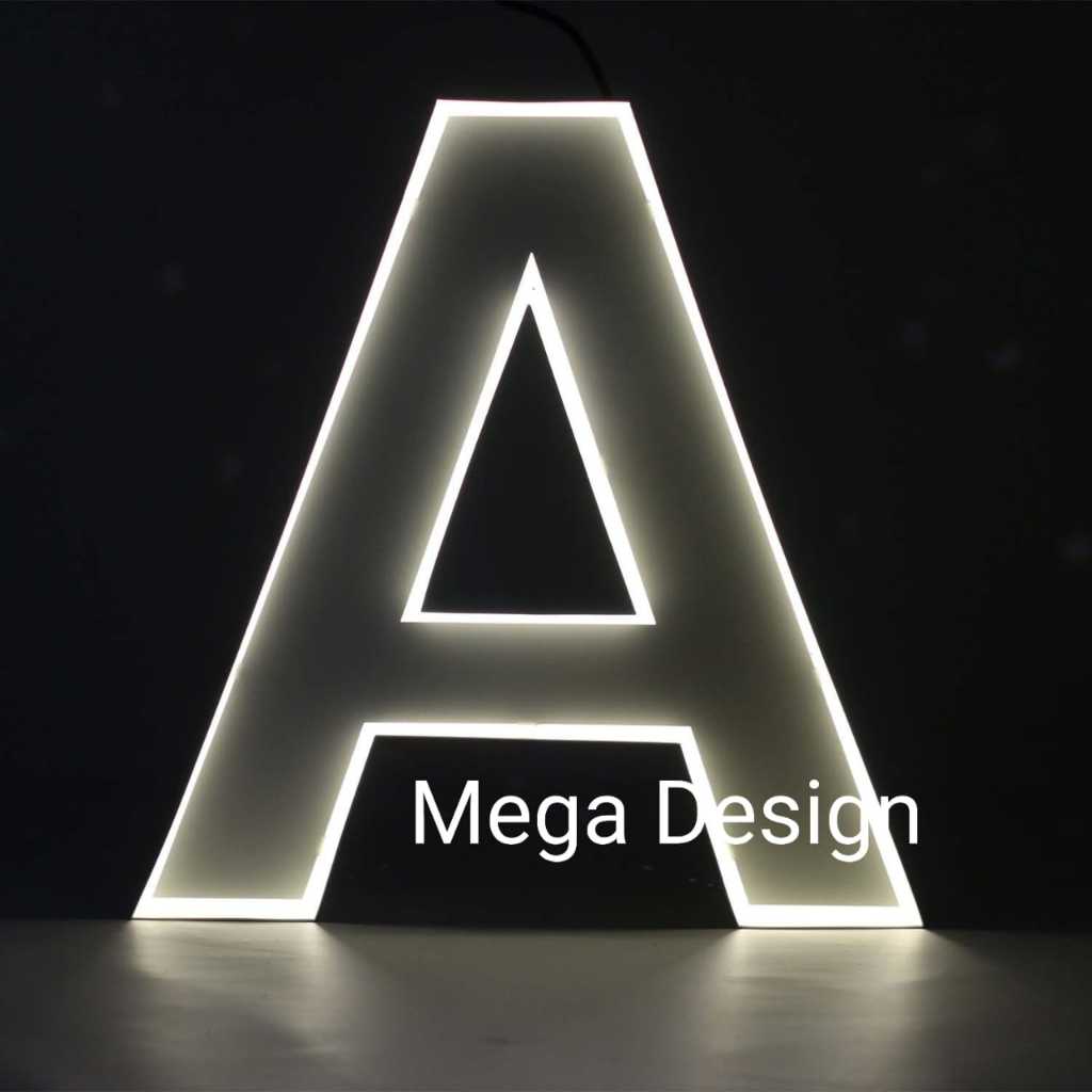 Neon flex - lampu LED - akrilik huruf