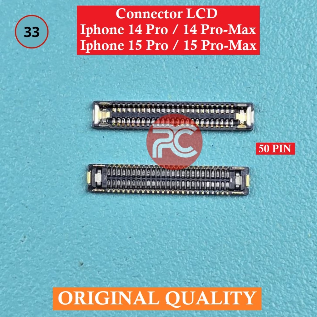 Konektor LCD Iphone 14Pro 14Pro-Max 15Pro 15Pro-Max Org  Socket Connector Layar Di Mesin
