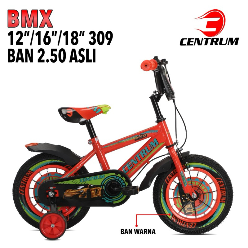 Sepeda Anak Laki BMX 12 / 16 / 18 Centrum 309 Ban 2.50 asli