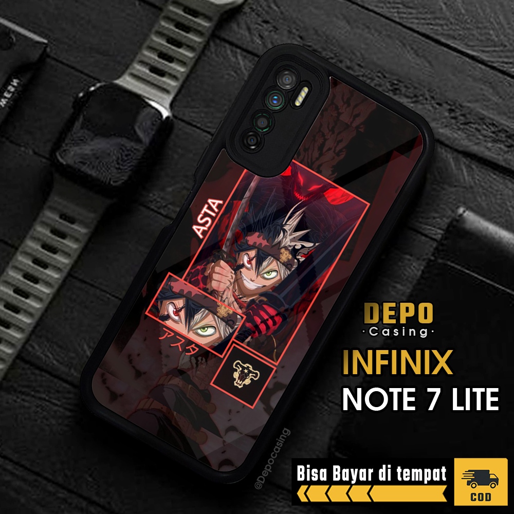 Case Infinix Note 7 Lite Casing Infinix Note 7 Lite Casing Depo Casing [BLCR] Case Glossy Case Aesth