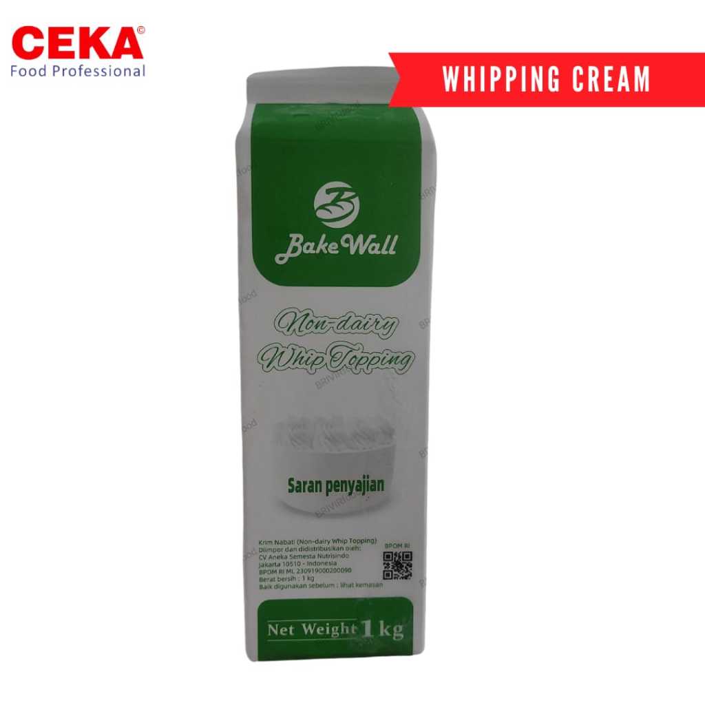 

BAKE WALL Whipping Cream Non Dairy 1 lt