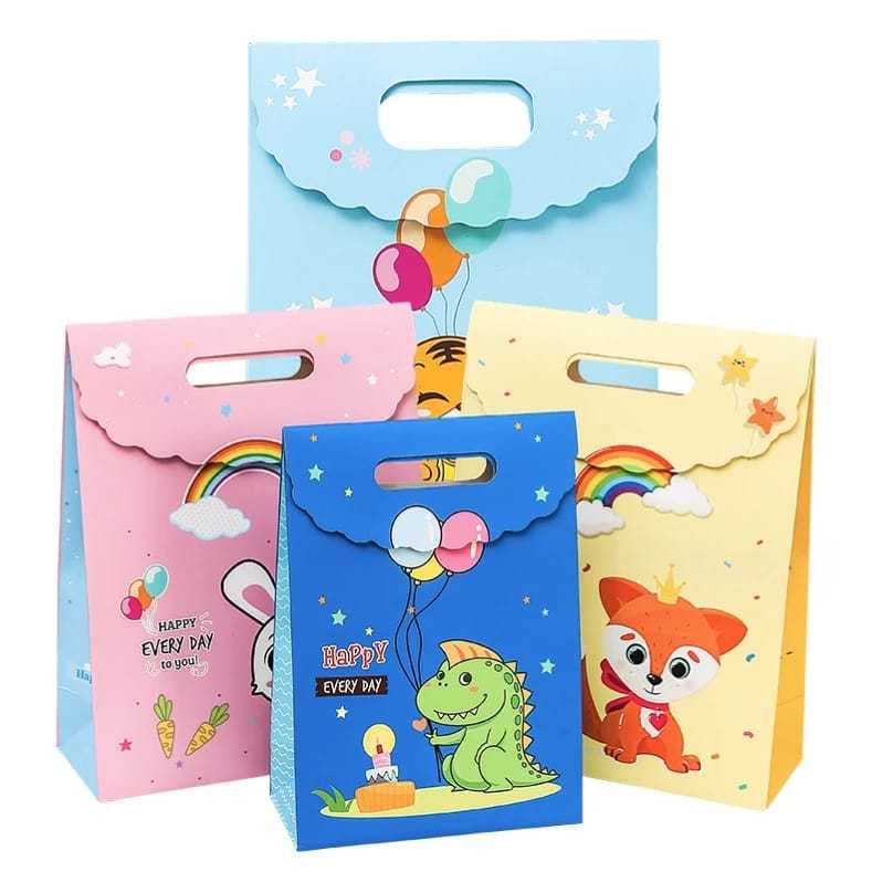 

COD Goody Bag Hadiah Ulang Tahun Karakter Lucu / Paperbag Kado Bingkisan