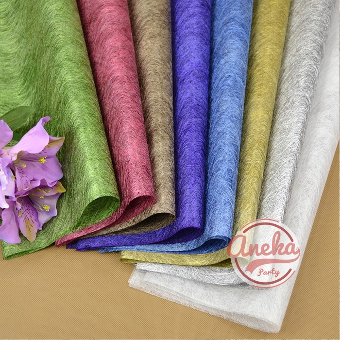 

[isi 20] Kertas Buket Bunga Serat Metalik / Tissue Cotton Paper Flower / paper wraping