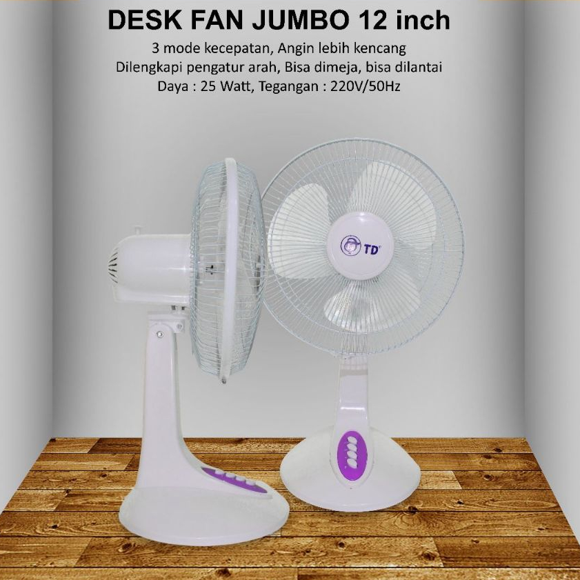TD Kipas Angin Meja 12 Inch / Desk Fan 12" inci/ 16"inci /DUO TWINDOG