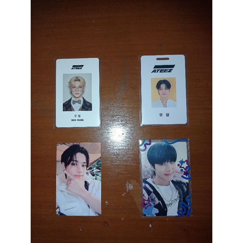 (BACA DESKRIPSI) PHOTOCARD WOOYOUNG ATEEZ POB, SEASON GREETINGS, HOTTRACKS, MAKESTAR, WONDERWALL, ME