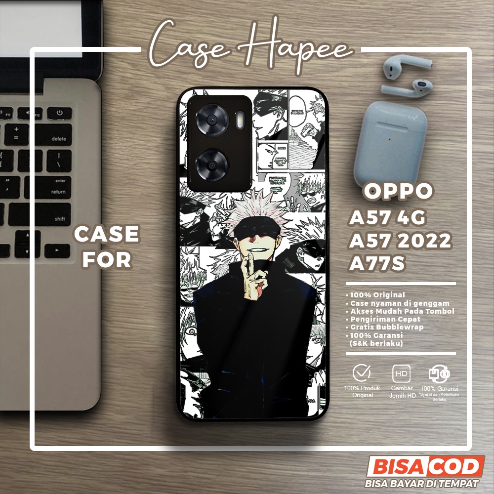 Case Oppo A57 4G A57 2022 A77S Casing Oppo A57 4G A57 2022 A77S [GOJO] Casehapee Case Glossy Case Ae