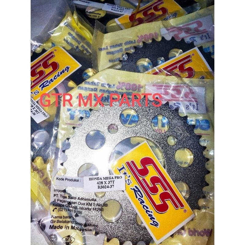 GIR BELAKANG SSS 428 MEGAPRO/TIGER/CB150R/VERZA/CBR150R/SONIC150R/GLPRO