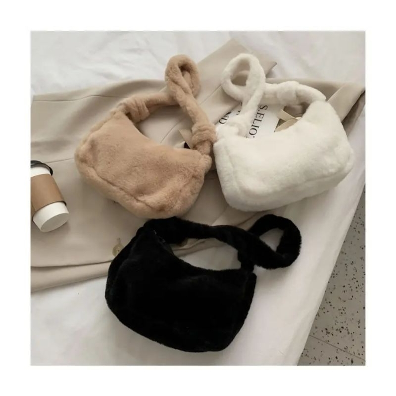 Tas Bahu Bulu Tas Wanita Mini Bag Shoulder Bag