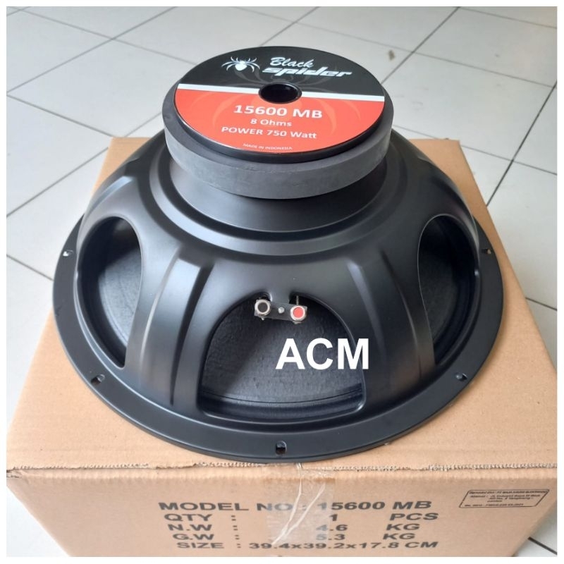 SPEAKER COMPONENT BLACK SPIDER 15600MB 750 WATT ORIGINAL 15600 MB