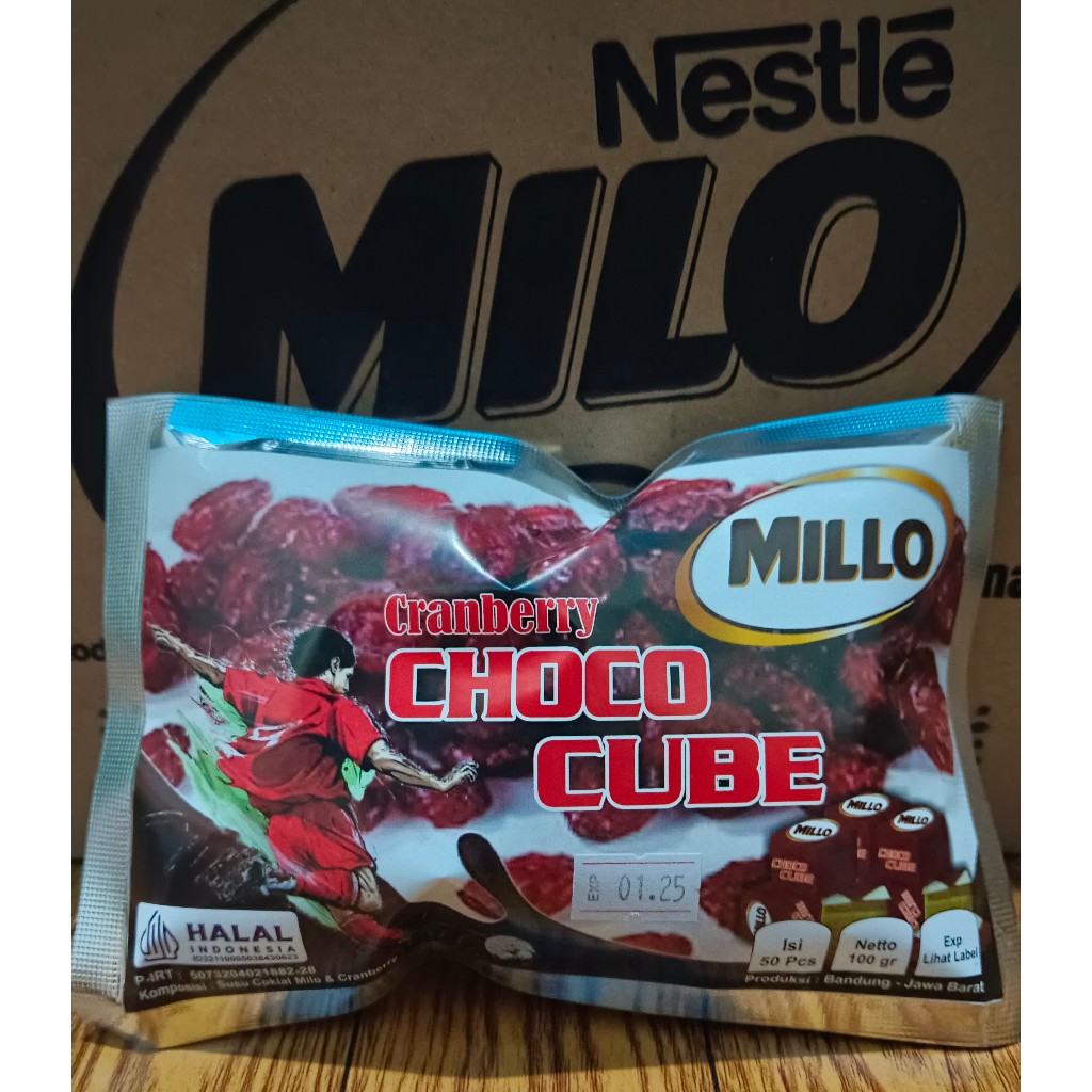 

Cranberry Milo/Millo Cube 1 Bungkus (Isi 50 buah) Murah Lebay ....