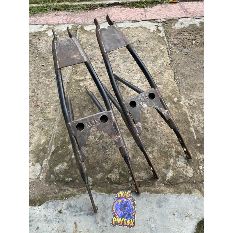 Buntutan frame belakang Rangka Belakang sambungan CB GL100 begel panjang Original MJS Nganjuk