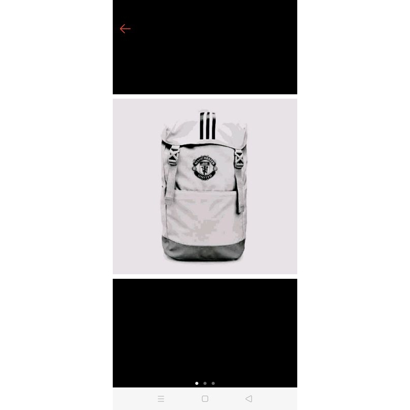 tas gendong Manchester warna putih