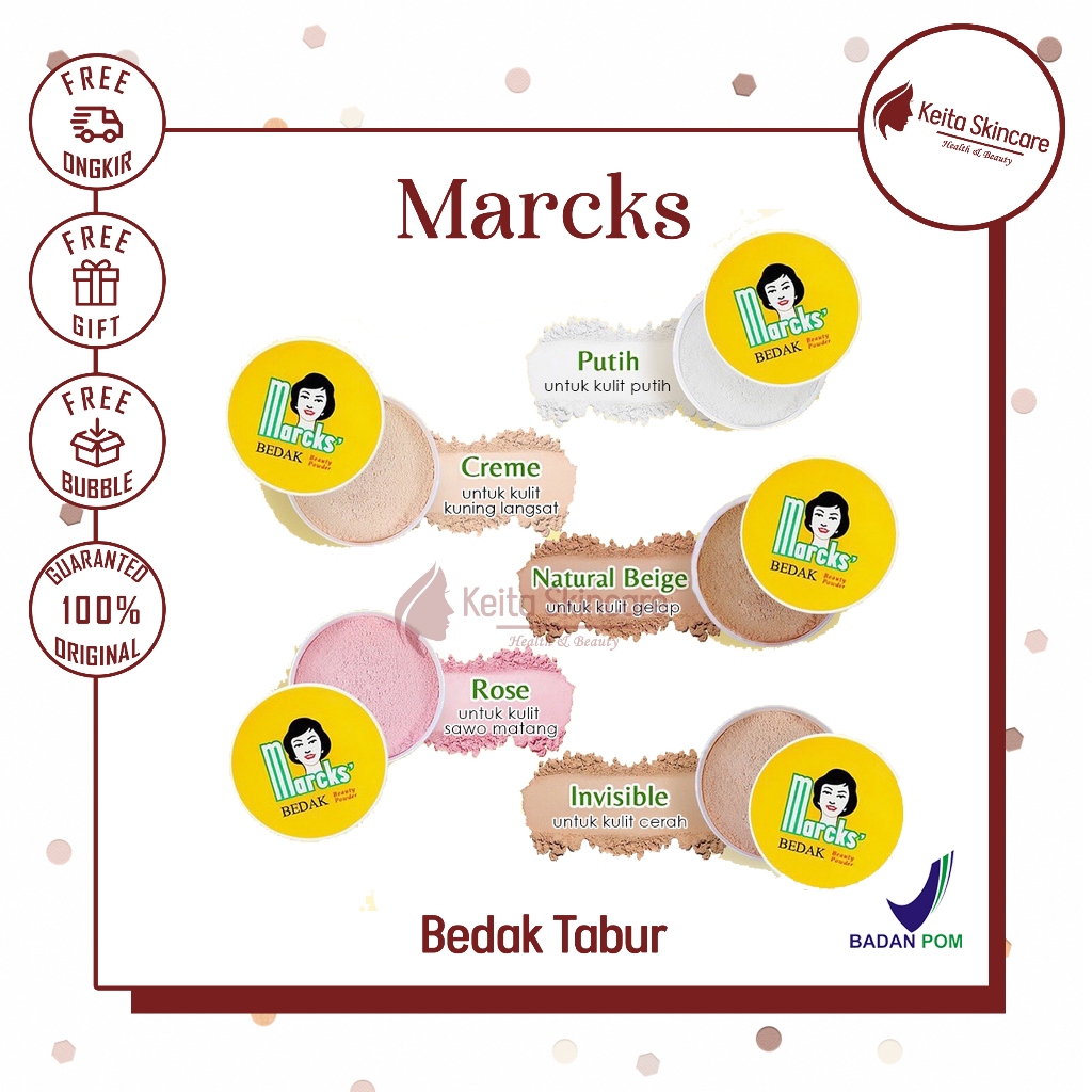 Bedak Marcks Beauty Powder - Bedak Tabur Marcks