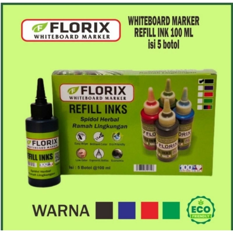 

Tinta Spidol Whiteboard Florix 100ml SATUAN - Tinta Refill Spidol