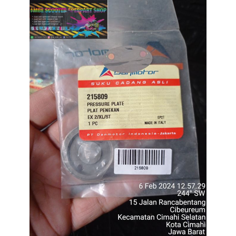 Plat tekanan kopling vespa Gobangan stut kopling vespa Excel exlusif Spartan px PS super sprint dll 
