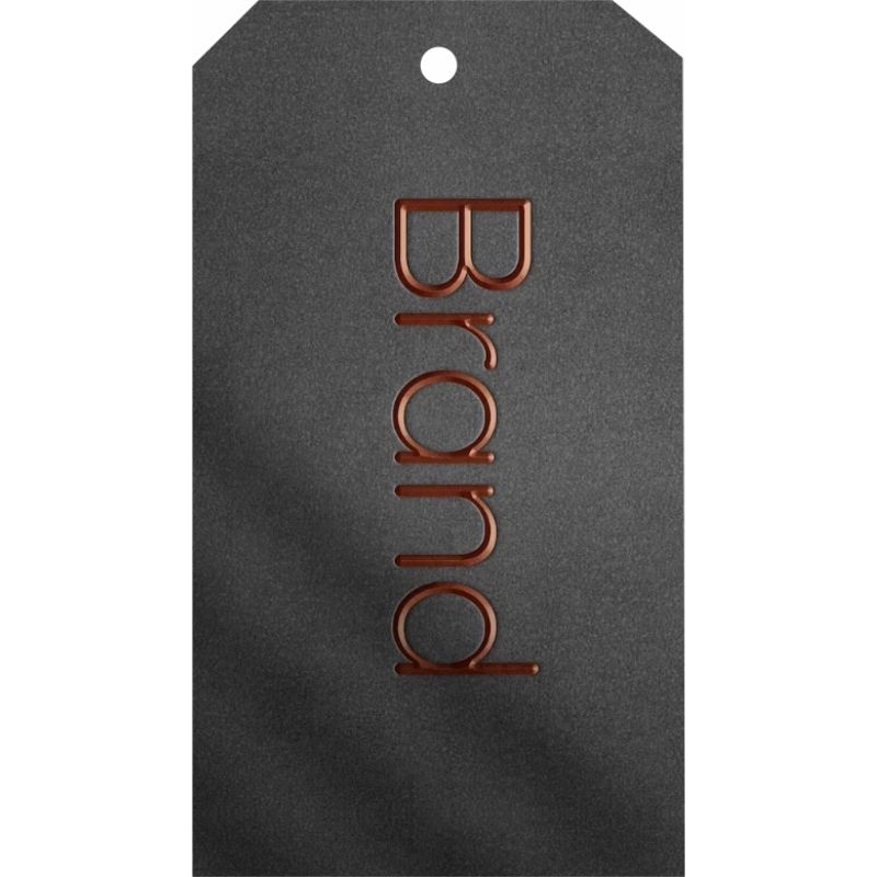 

hangtag premium Embos debos custom hangtag baju distro