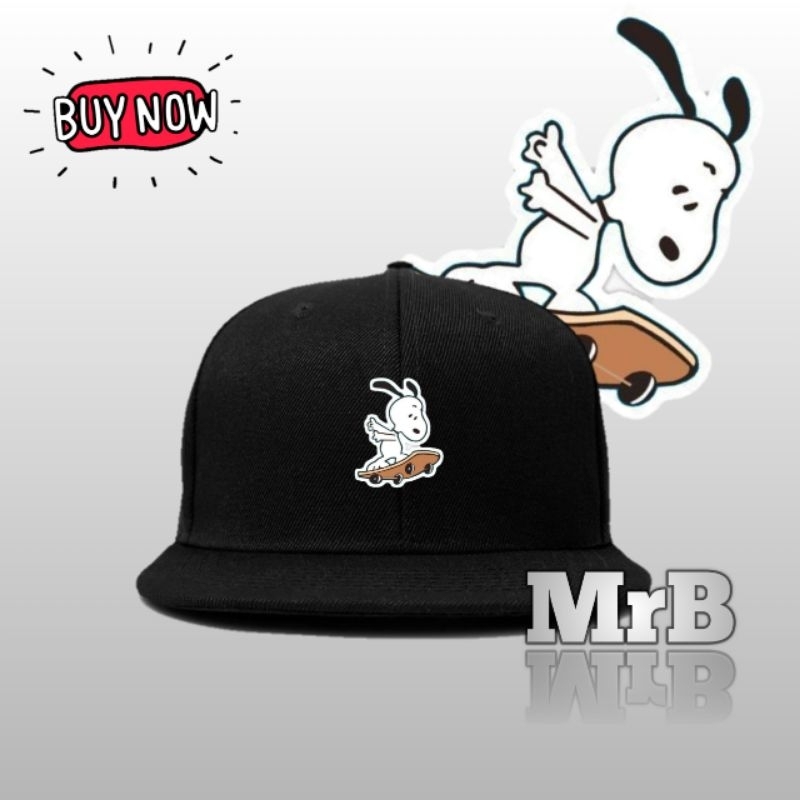 Skating Snoopy Cap Hat Topi Bucket/Snapback/Trucker