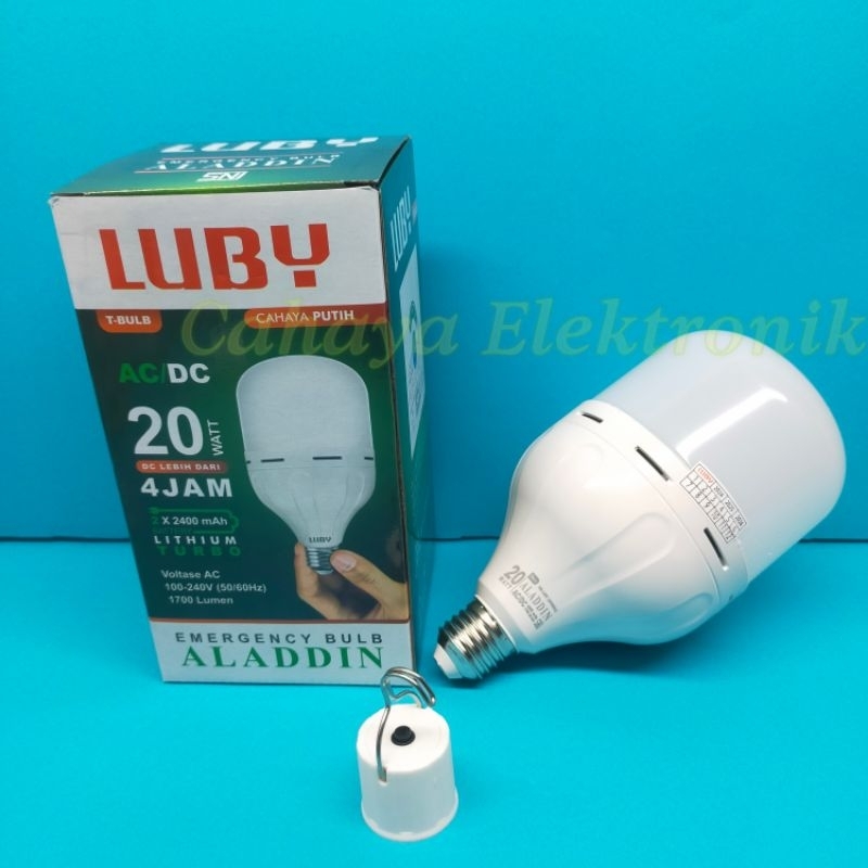 Lampu Ajaib Luby Aladdin 20 Watt / Emergency Lamp Bulb Luby Aladdin 20 Watt