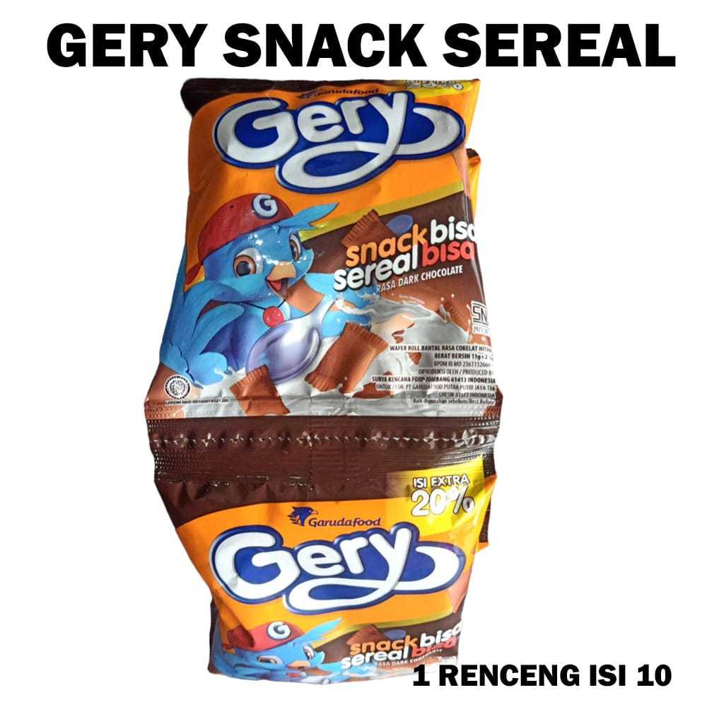 

GERY WAFER ROLL BANTAL 1 Renceng Isi 10pcs Snack Sereal