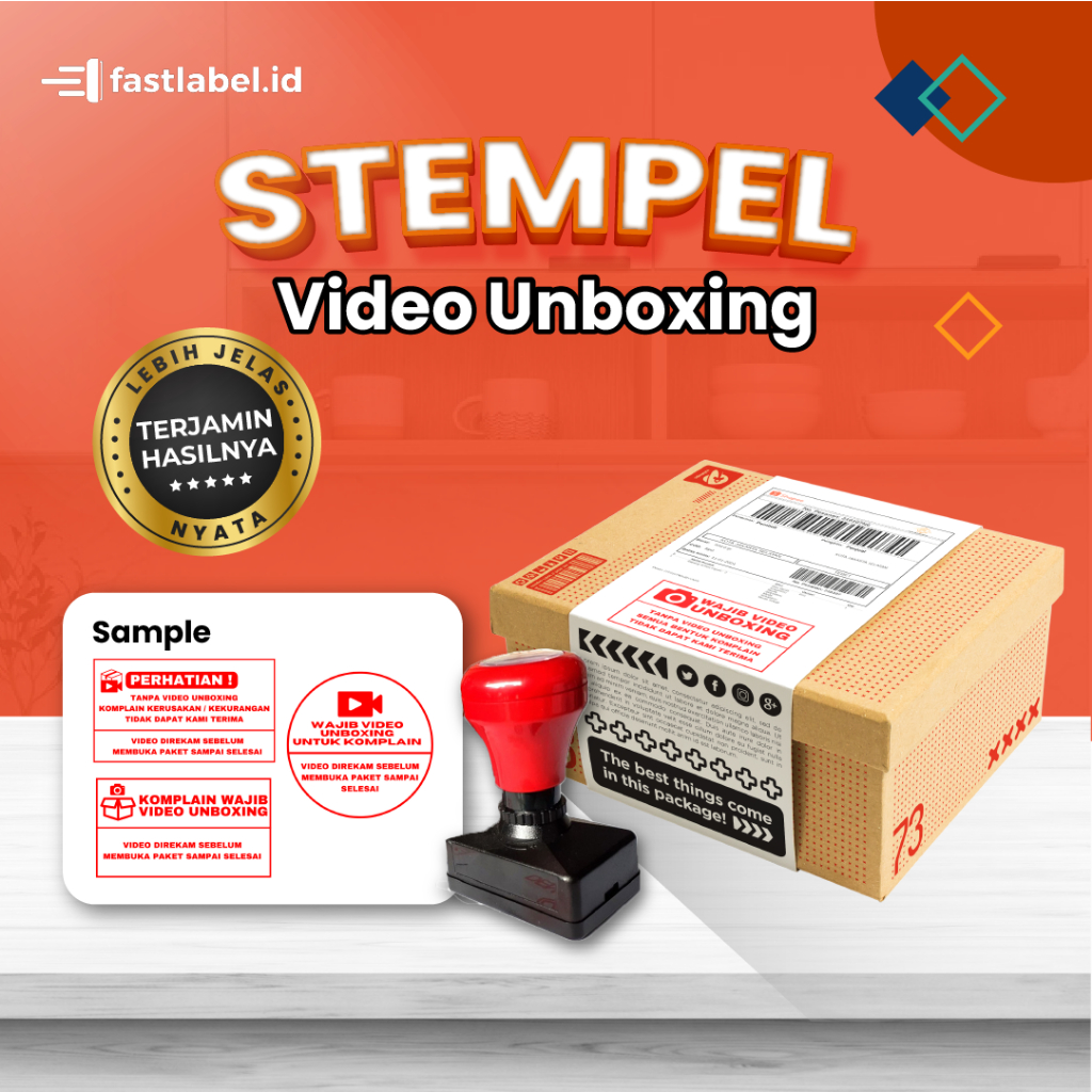 

FASTLABEL STEMPEL VIDEO UNBOXING PREMIUM HASIL TAJAM BERKUALITAS