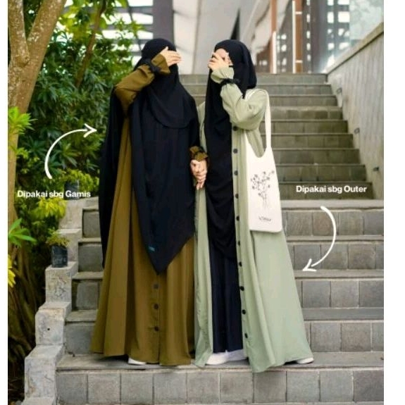 Abaya Habeebah by Mahira Indonesia | Abaya mahira | khimar nonpad