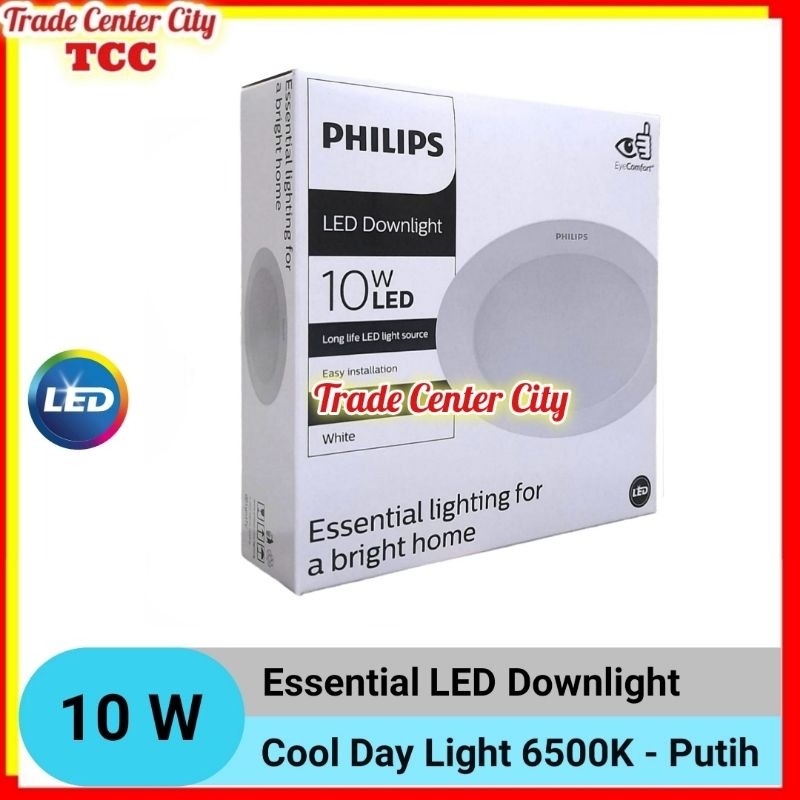 Philips Lampu Downlight LED Eridani 10 watt Lampu Tanam Plafon 10w Cahaya Putih