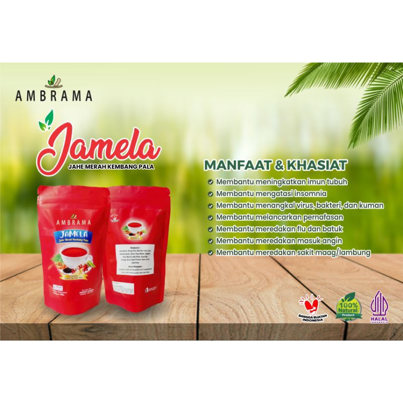 

JAMELA /JAHE MERAH KEMBANG PALA