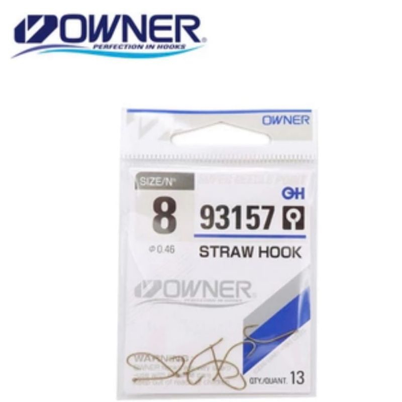 Pancing Owner Straw Hook 93157- Made In Japan/Kail Pancing/Mata Pancing