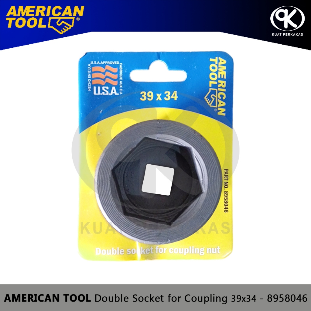 Socket Coupling Nut Wrench 39x34 AMERICAN TOOL Double Sock - 8958046