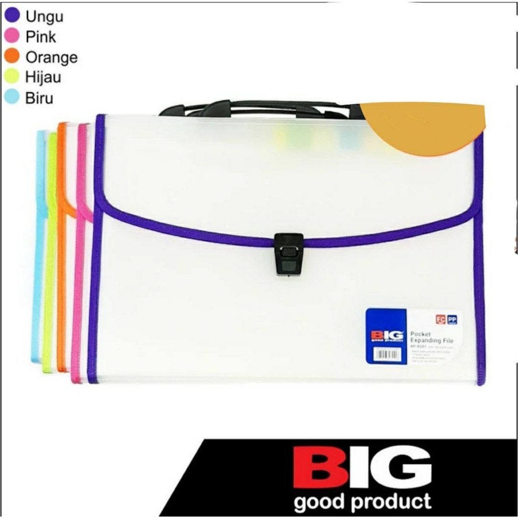 

Expanding File Big F4 Transparan XF - 8007 - varian warna