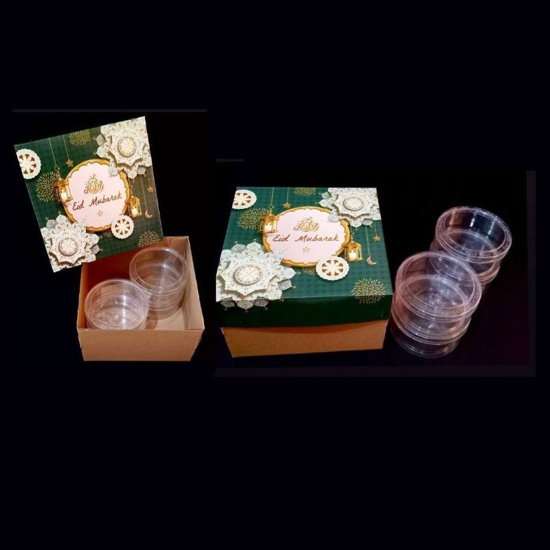 

(5 pcs) kardus kue bolu dus chiffon cake box toples kue kering 500gr isi 4 hantaran lebaran idul fitri lentera hijau tua eid mubarak ukuran 25x25x16cm