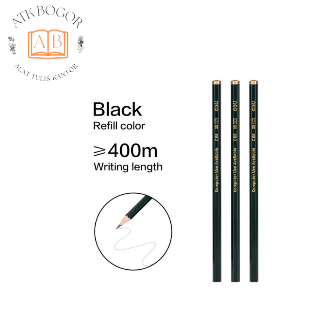 

Pensil Ujian 2B Deli C88 Graphite Pencil