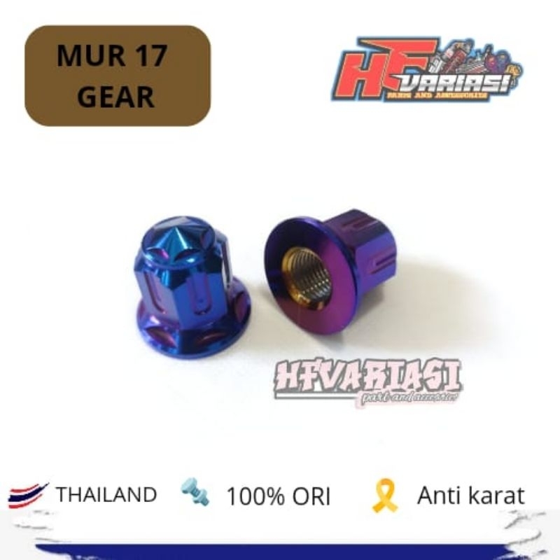 MUR 17 TUTUP MODEL GEAR BLUE PROBOLT ORIGINAL STAINLESS THAILAND