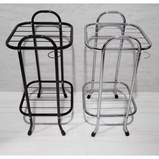 PBA Rak dispenser dan  Rak Magic com 2 Susun - Hitam | Meja Dispenser air Galon