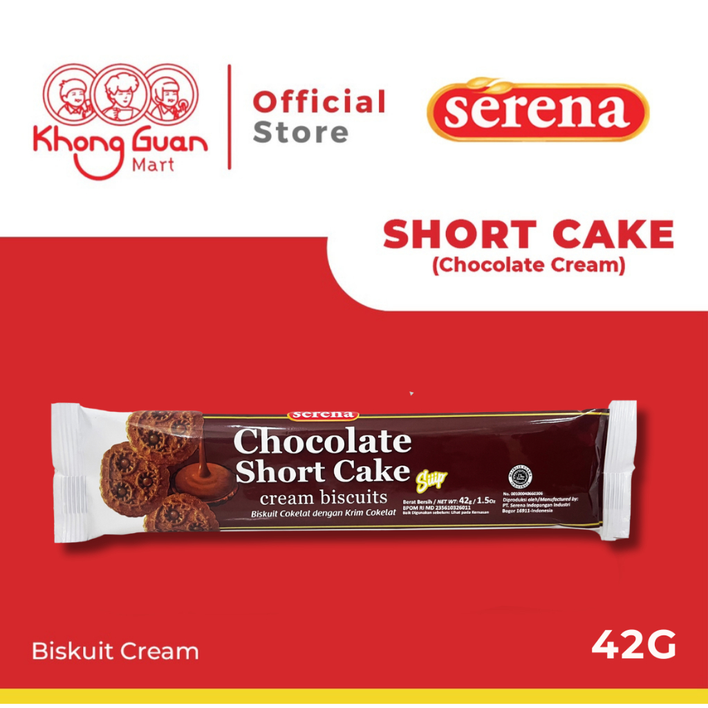 

SERENA Chocolate Shortcake Siiip Renceng 42Gr X 10