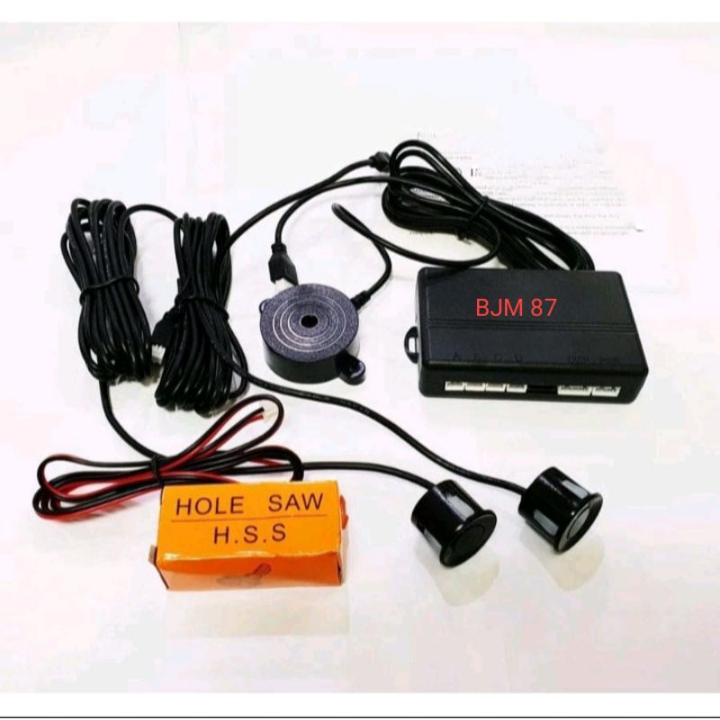 Sensor Parkir Sensor Mundur 2 Mata Bunyi Mobil Agya Ayla Hitam