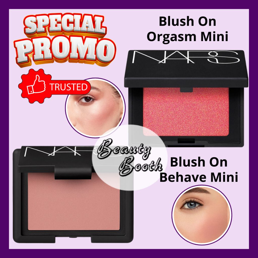 NARS Blush On Powder Orgasm MINI | Behave Blush On Mini - Beauty Booth Beautybooth