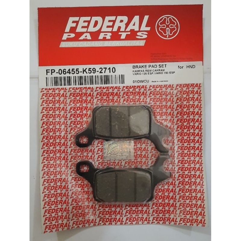 KAMPAS REM DEPAN VARIO 125 ESP DAN VARIO 150 ESP MEREK FEDERAL